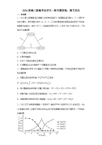 2024届高三新高考化学大一轮专题训练：离子反应