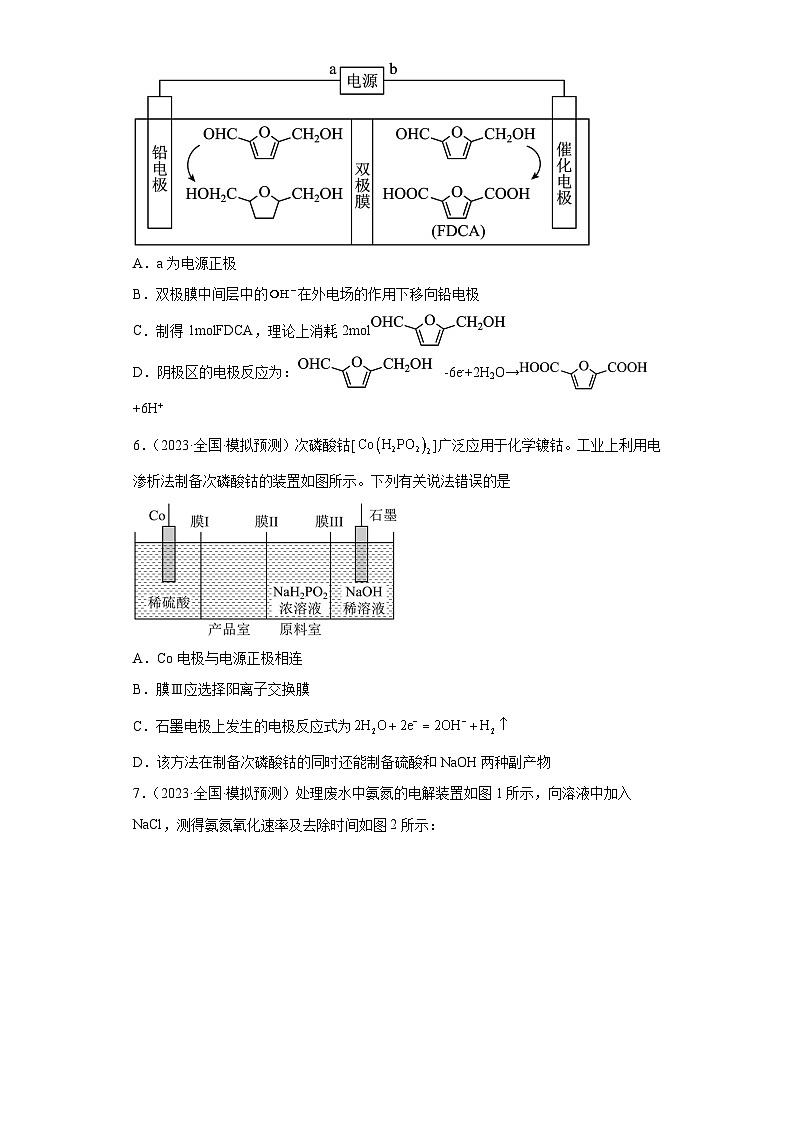 2024届高三新高考化学大一轮专题训练-电解池第3页