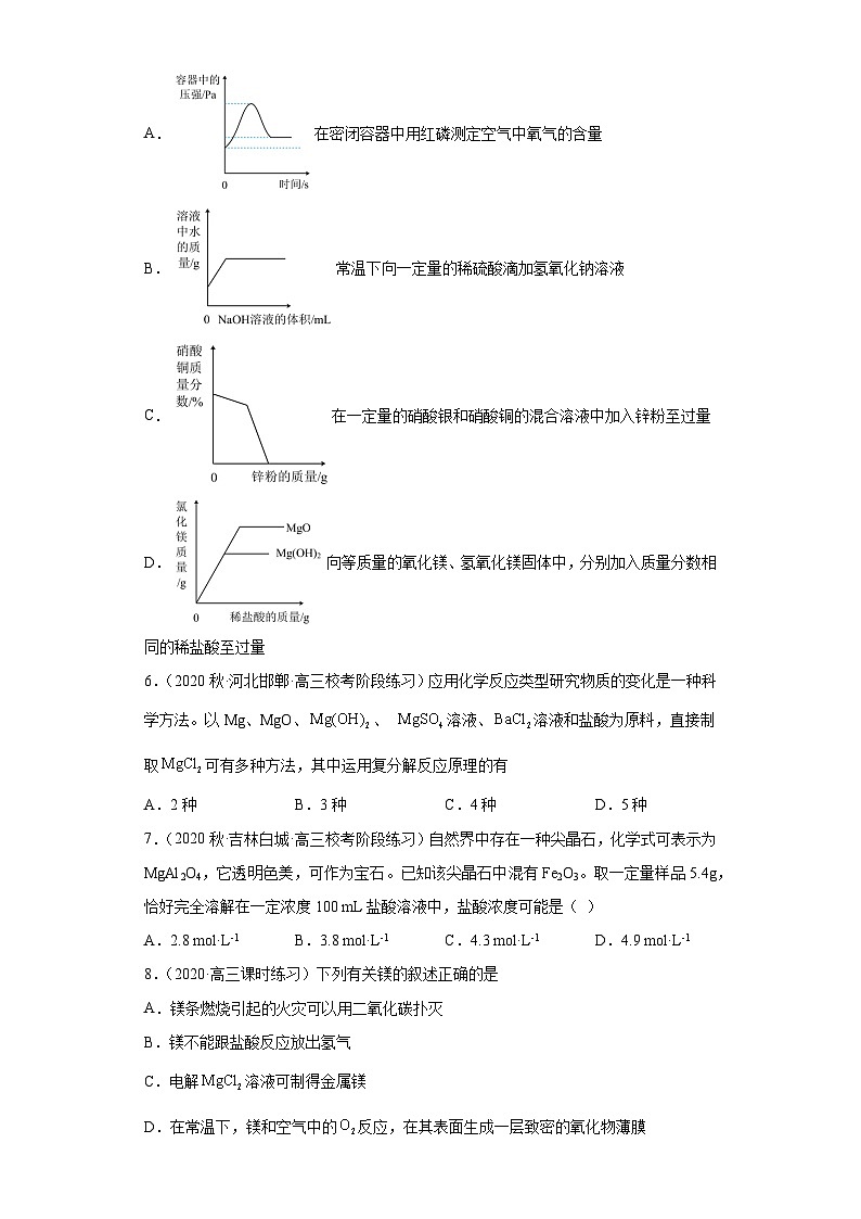 2024届高三新高考化学大一轮专题训练—镁及其化合物第2页