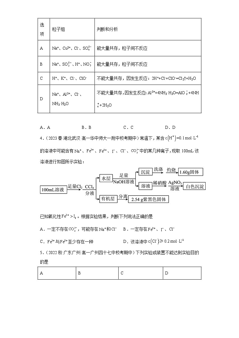 2024届高三新高考化学大一轮专题训练题-卤素及其化合物第2页