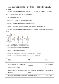 2024届高三新高考化学大一轮专题训练——氧族元素及其化合物