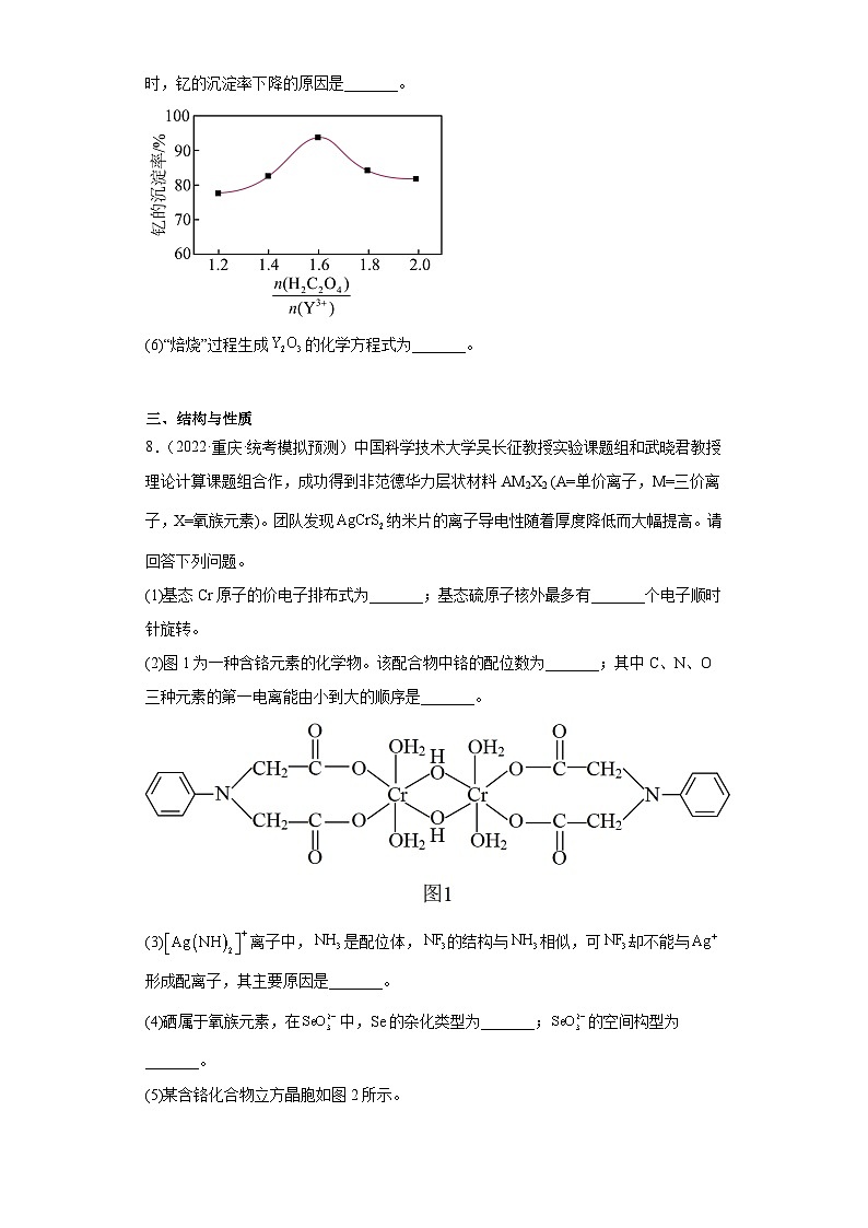 重庆市高考化学三年（2021-2023）模拟题汇编-33分子结构与性质（2）第3页