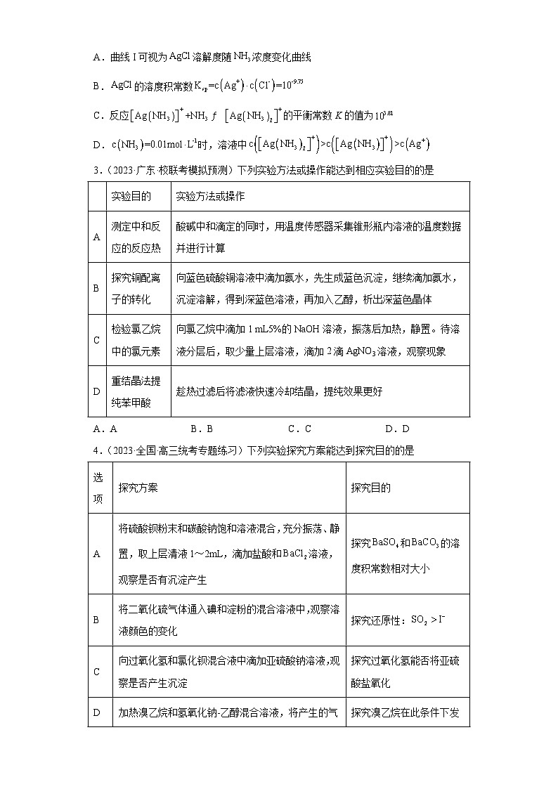 2024届高三新高考化学大一轮专题练习-沉淀溶解平衡第2页
