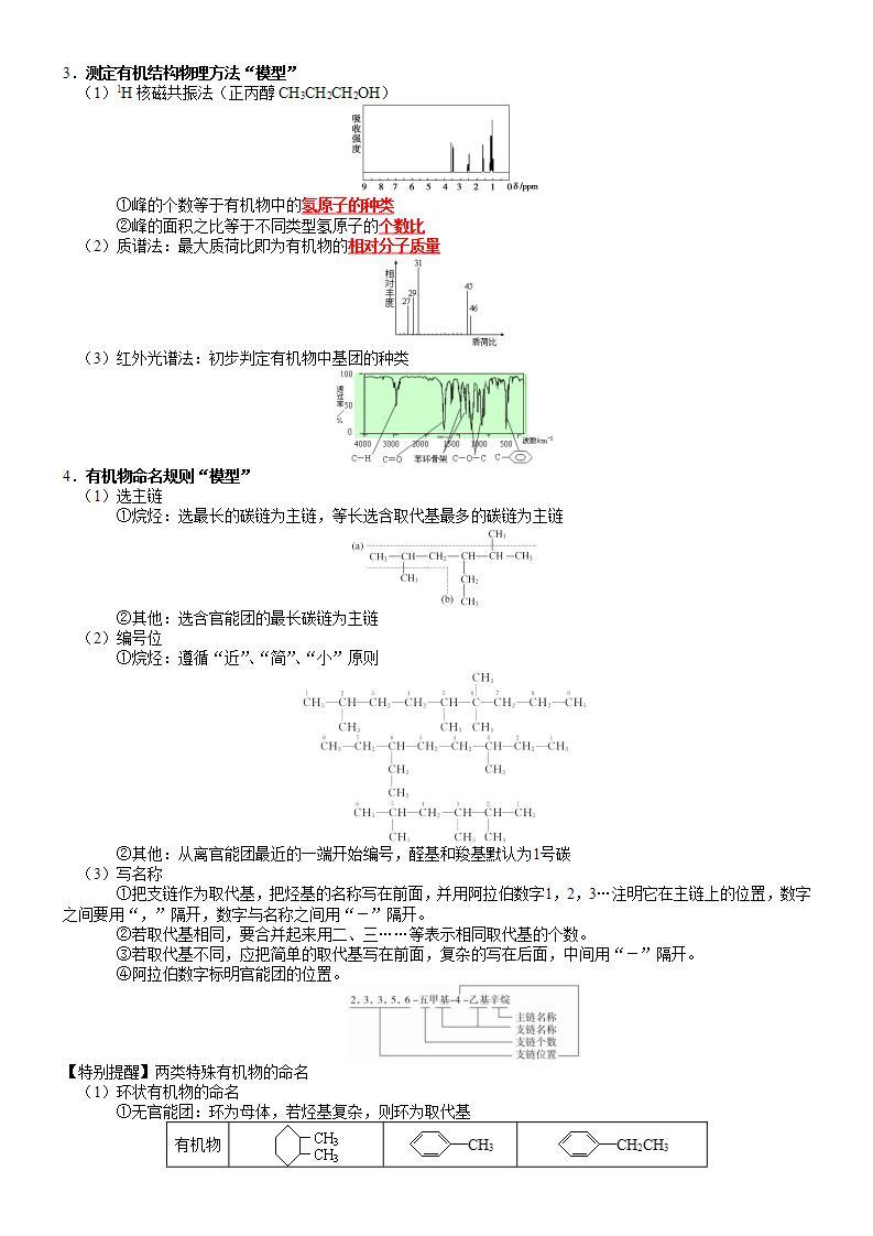 回归教材重难点13  熟悉有机化学“模型”-高考化学三轮冲刺过关（新高考专用） 试卷02