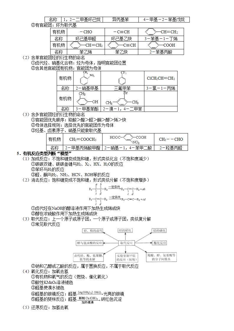 回归教材重难点13  熟悉有机化学“模型”-高考化学三轮冲刺过关（新高考专用） 试卷03