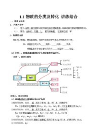 高中化学人教版 (2019)必修 第一册第一节 物质的分类及转化导学案