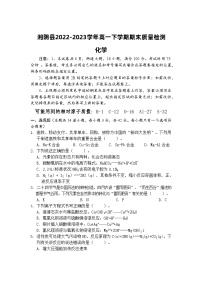 湖南省岳阳市湘阴县2022-2023学年高一下学期期末质量检测化学试题（Word版含答案）