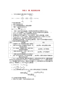 统考版2024版高考化学一轮复习微专题小练习专练13镁铝及其化合物