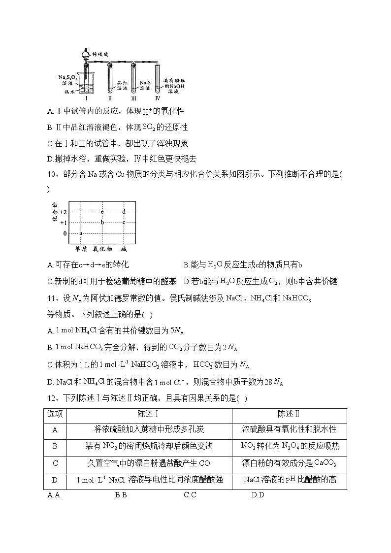 2023年普通高等学校招生全国统一考试化学试卷 广东卷（参考版）（无答案）第3页