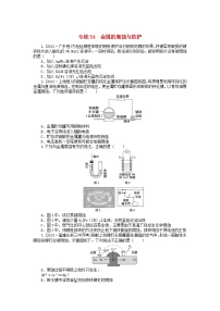 新高考2024版高考化学一轮复习微专题小练习专练34金属的腐蚀与防护