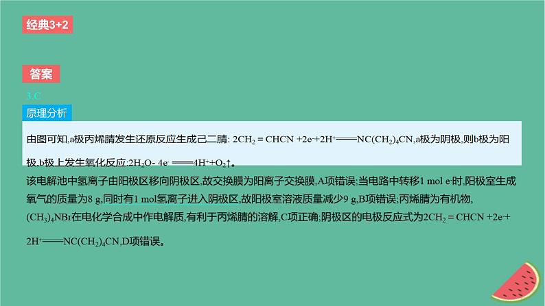 2024版高考化学一轮复习专题基础练专题九化学反应与电能考点27电解池作业课件第6页