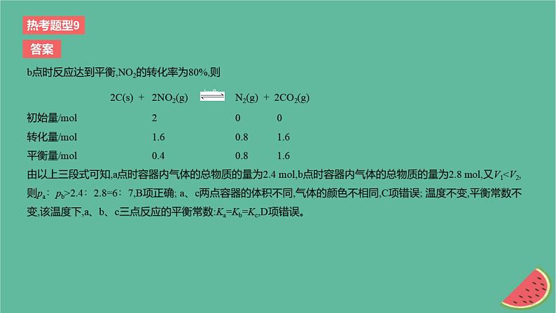 2024版高考化学一轮复习专题基础练专题七化学反应速率与化学平衡热考题型9化学反应速率与化学平衡图象分析作业课件第6页