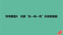 2024版高考化学一轮复习专题基础练专题五物质结构与性质元素周期律热考题型8元素“位_构_性”关系的推断作业课件