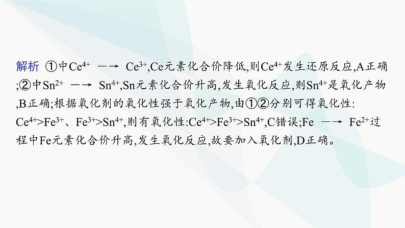 人教B版高中化学必修第一册第1章物质及其变化微专题2氧化还原反应的基本规律课件第6页