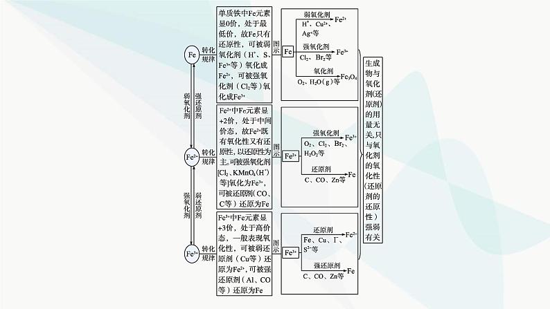 人教B版高中化学必修第一册第3章铁金属材料微专题5“铁三角”的相互转化及应用课件06