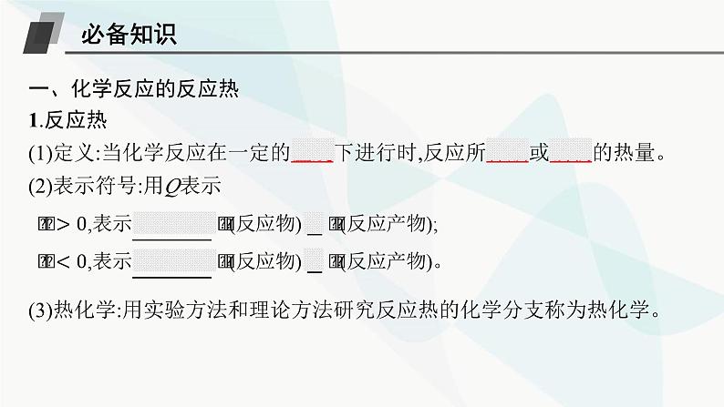 鲁科版高中化学选择性必修1第1章化学反应与能量转化第1节第1课时化学反应的反应热、焓变课件05