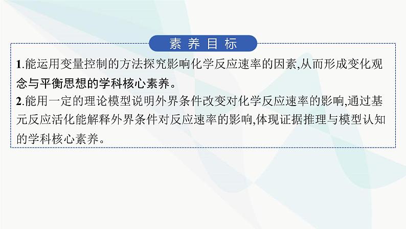 鲁科版高中化学选择性必修1第2章化学反应的方向、限度与速率第3节第2课时外界条件对化学反应速率的影响课件第2页