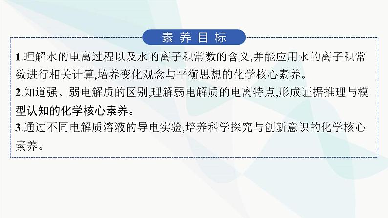 鲁科版高中化学选择性必修1第3章物质在水溶液中的行为第1节第1课时水的电离、电解质在水溶液中的存在形态课件第2页