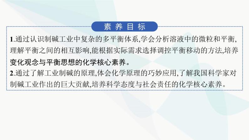 鲁科版高中化学选择性必修1第3章物质在水溶液中的行为微项目揭秘索尔维制碱法和侯氏制碱法课件02