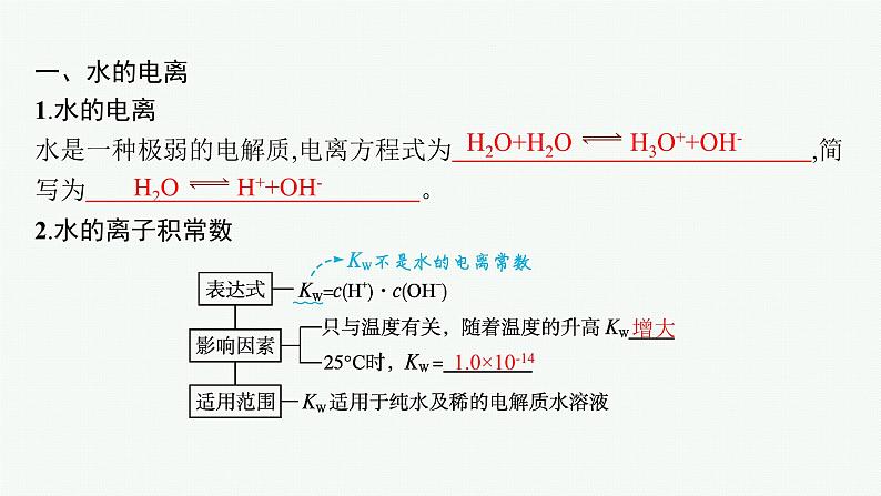 人教版高中化学选择性必修1第3章第2节第1课时水的电离溶液的酸碱性课件05