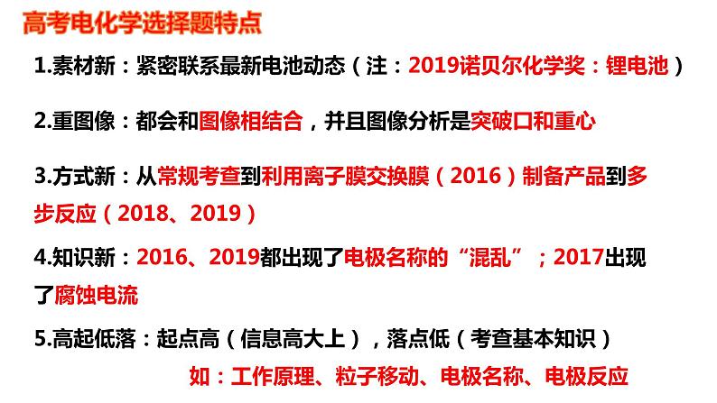 高考化学二轮复习化学反应原理题突破01 电化学选择题（课件精讲） (含解析)第3页