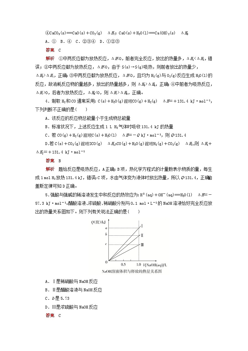 高考化学一轮复习专题测试五化学反应与能量（含解析）第2页