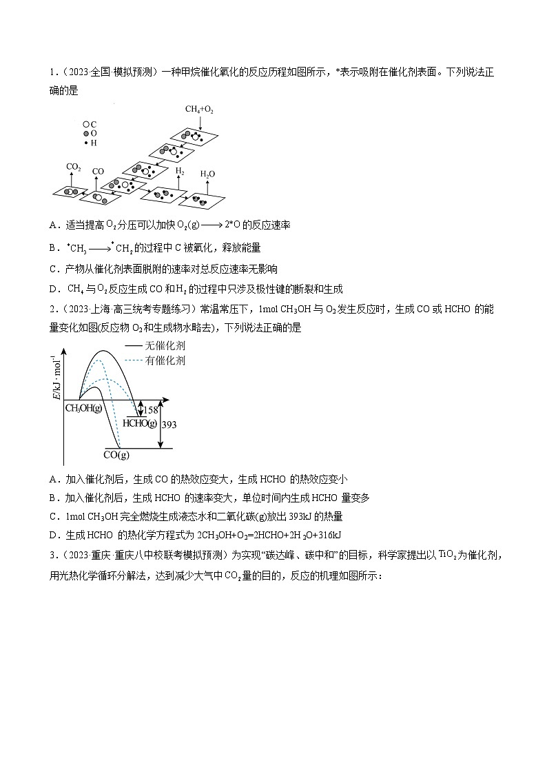 2023年高考化学真题分类汇编 专题06 化学反应中的能量变化及反应机理02