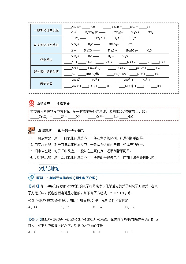 【人教版】化学必修一第08讲  《氧化还原反应》（氧化还原反应的分类及其配平）课件+内嵌视频+讲义03