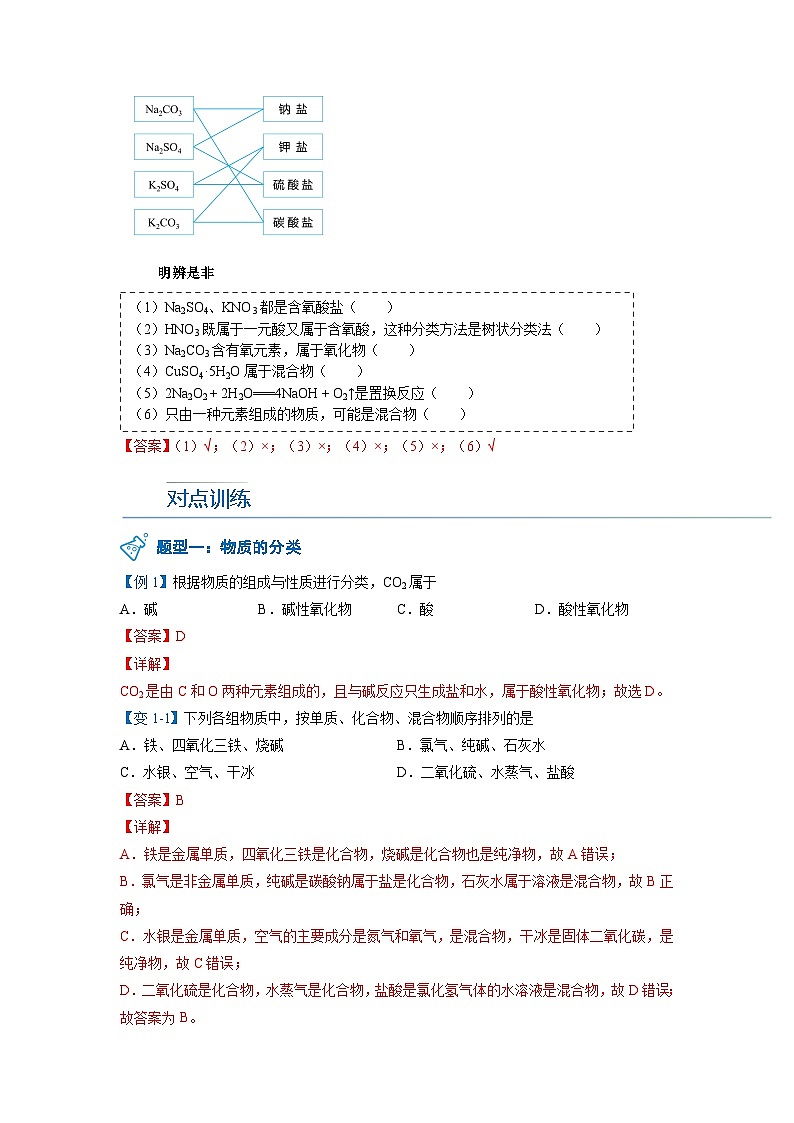 第01讲 物质的分类（教师版） 第3页