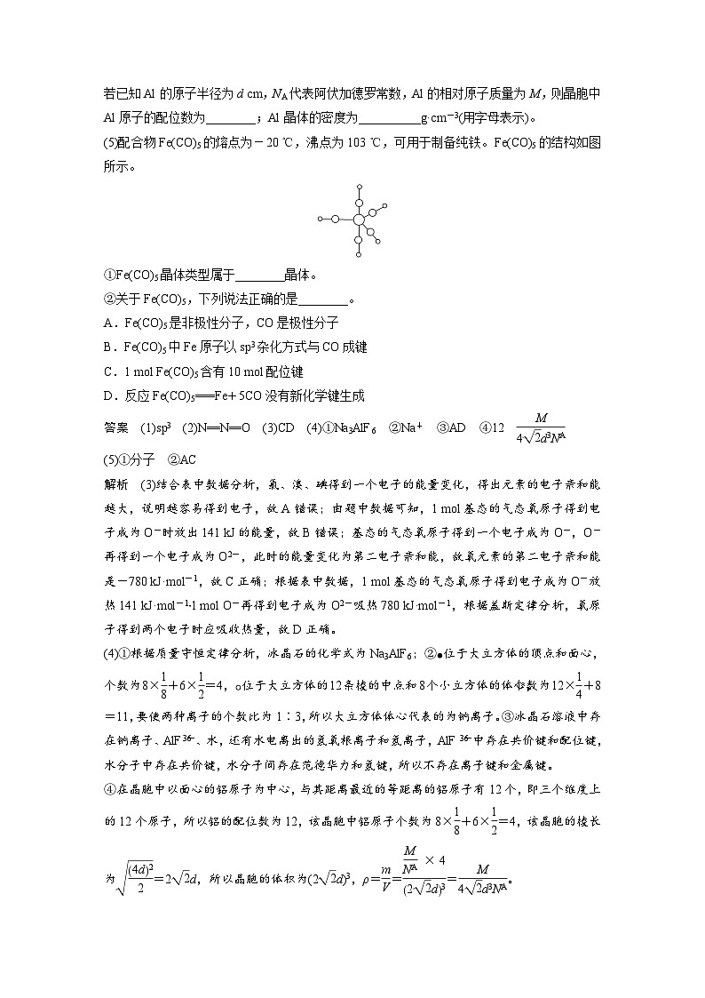 高考化学二轮复习(新高考版) 第3部分 高考题型练 非选择题规范练(二) 物质结构与性质（含解析）第3页