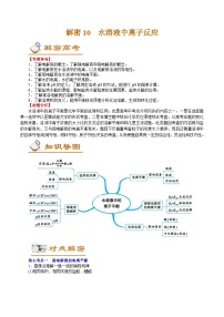 高考化学二轮复习解密10  水溶液中离子反应(讲义)（含解析）