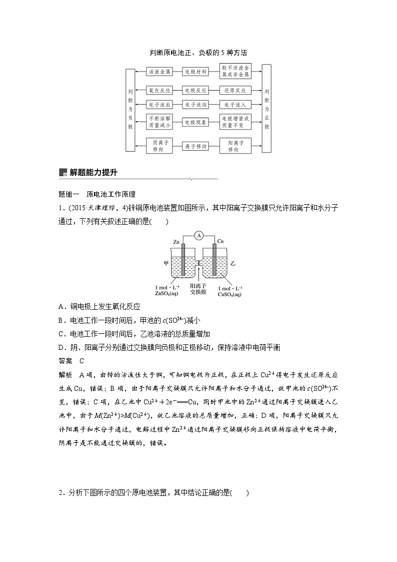 高考化学一轮复习讲练 第6章 第20讲　原电池　化学电源 (含解析)第3页