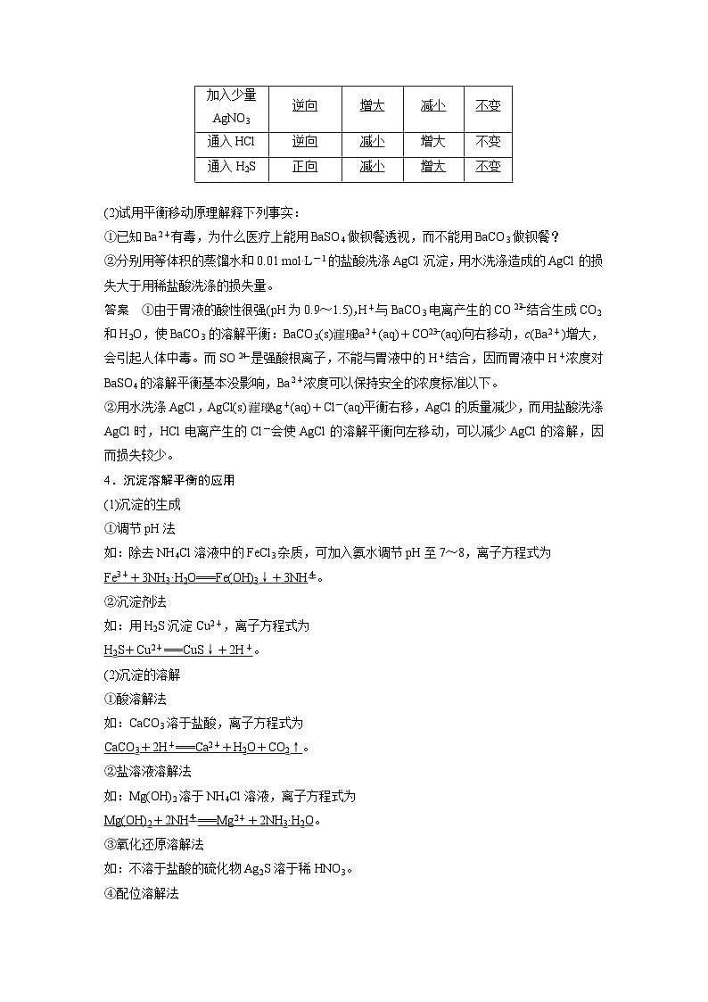 高考化学一轮复习讲练 第8章 第28讲　难溶电解质的溶解平衡 (含解析)02
