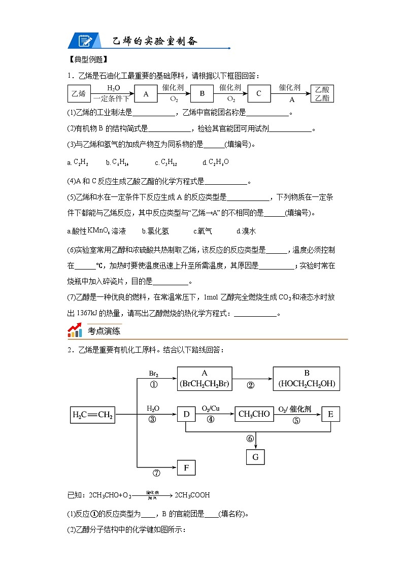 【思维导图】人教版高中化学选修三《2.2烯烃、炔烃》同步学习思维导图+学练02