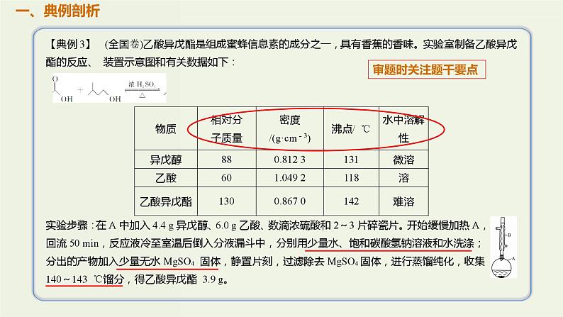 高考化学一轮复习考点备考课件专题八考点指导3有机物的制备 (含解析)02