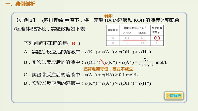 高考化学一轮复习考点备考课件专题七考点指导2混合溶液中离子浓度关系 (含解析)02