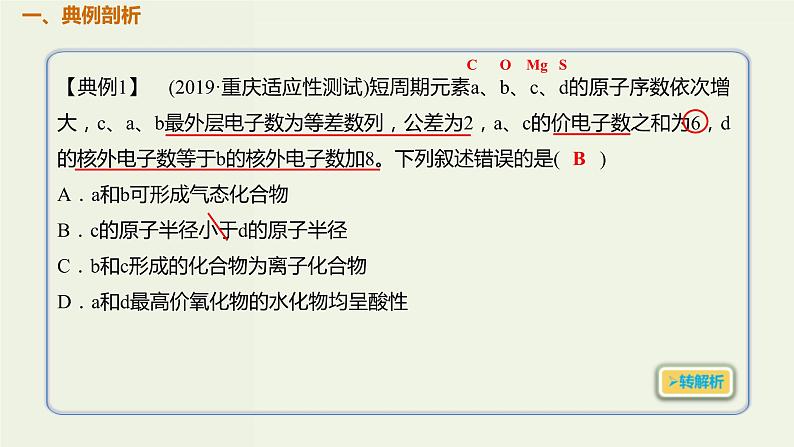 高考化学一轮复习考点备考课件专题五考点指导1依据原子结构特点推断元素 (含解析)第2页