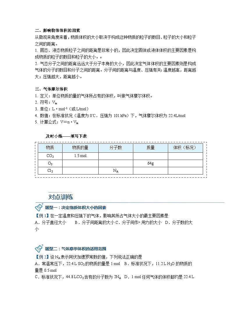 第16讲 气体摩尔体积（学生版） 第2页