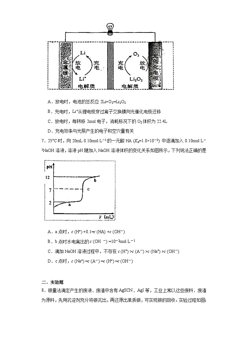 江西省上饶市六校2023届高三下学期第二次联考理科综合化学试题（含解析）03