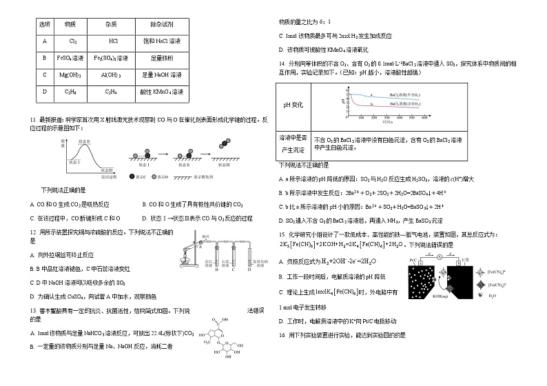 黑龙江省鹤岗市重点中学2022-2023学年高一下学期期末考试化学试题（Word版含答案）02