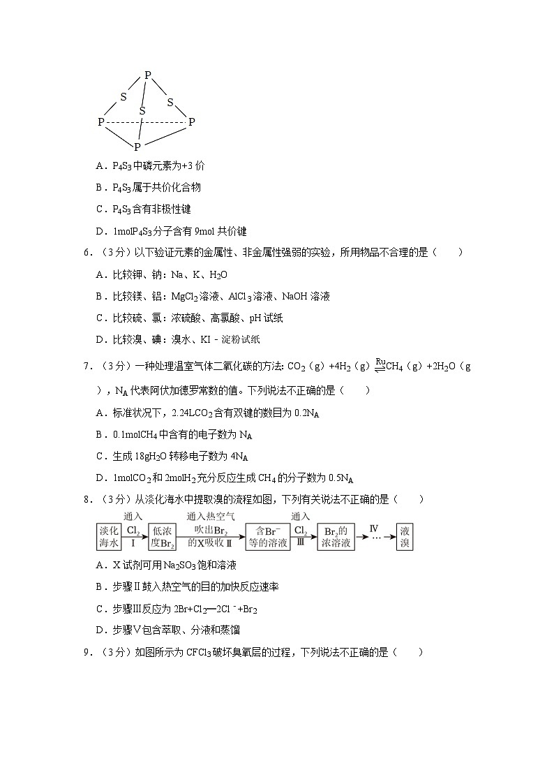 2021-2022学年福建省厦门双十中学高一（下）期中化学试卷（含答案）02