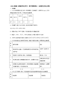 2024届高三新高考化学大一轮专题训练---卤素及其化合物