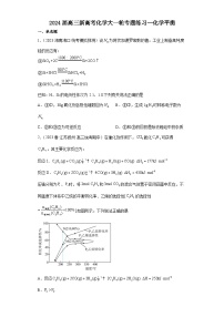 2024届高三新高考化学大一轮专题练习：化学平衡