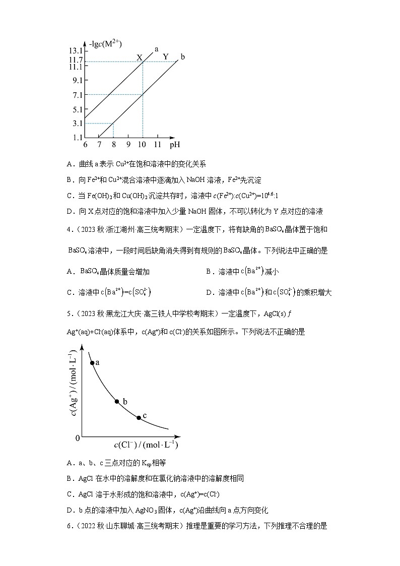 2024届高三新高考化学大一轮专题练习---沉淀溶解平衡第2页