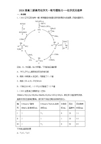 2024届高三新高考化学大一轮专题练习---化学反应速率