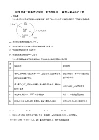 2024届高三新高考化学大一轮专题练习---碳族元素及其化合物