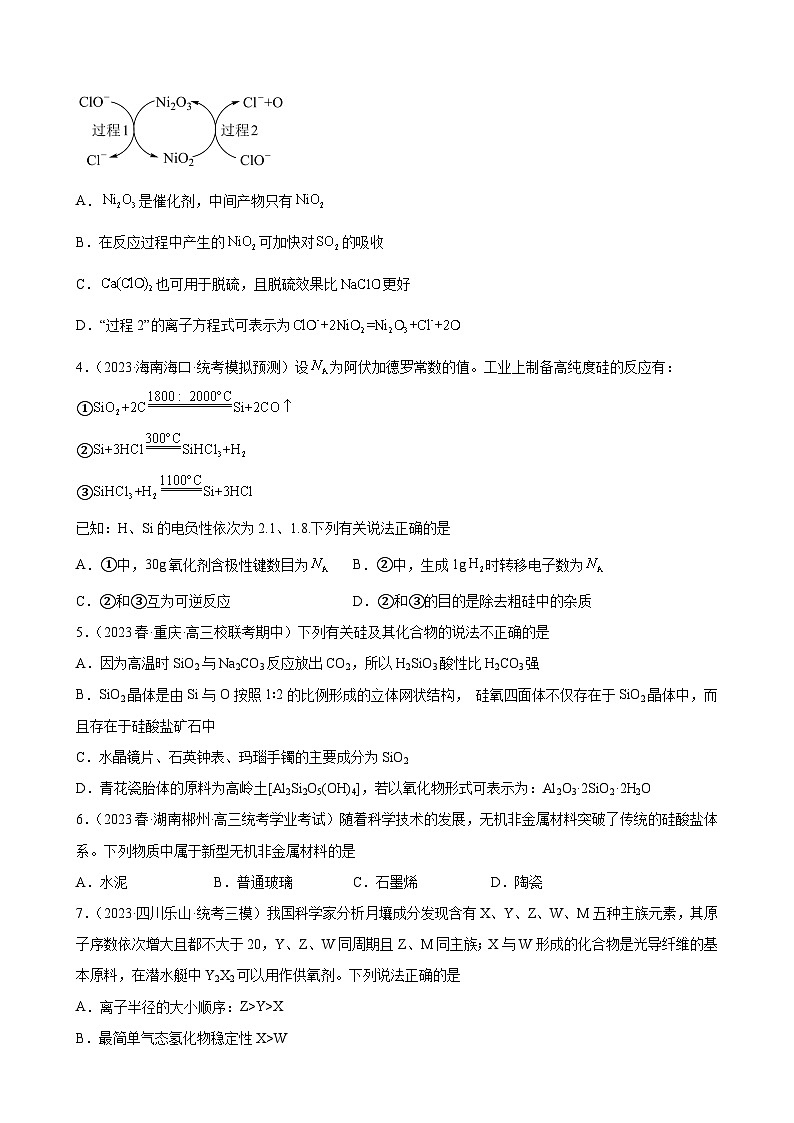 2024届高三新高考化学大一轮专题练习---碳族元素及其化合物第2页