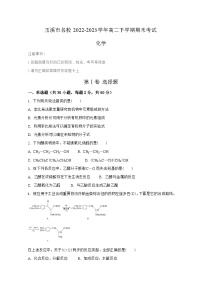 云南省玉溪市名校2022-2023学年高二下学期期末考试化学试题（Word版含答案）