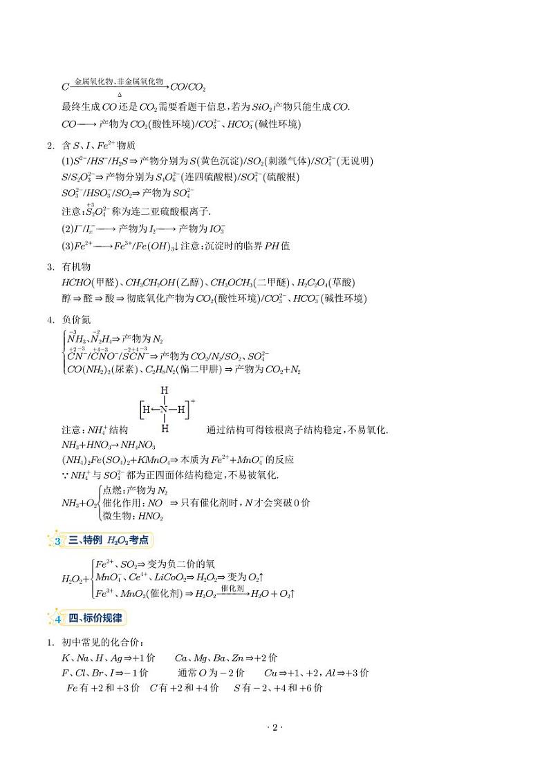 氧化还原反应及陌生方程式的书写-2024年高考化学一轮复习讲义（拔高）（解析版）第2页