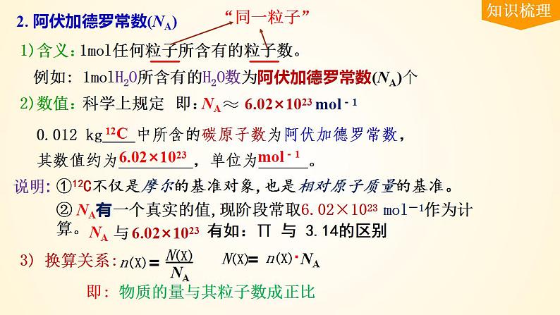 第6讲 物质的量　气体摩尔体积-【精梳精讲】2024年高考化学大一轮精品复习课件（新教材）第8页